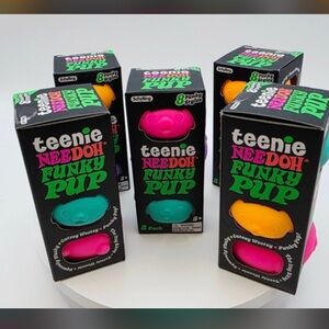 Teenie NeeDoh Funky Pup Stress Ball 3-Pack (random colors)